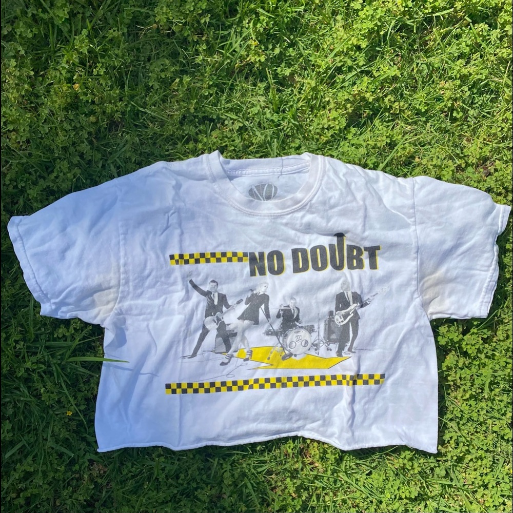 vintage no doubt cropped band tee